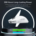 CHUỘT ATTACK SHARK X6 MULTI MODES TRẮNG (PAW3395/49G)