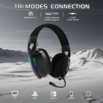 TAI NGHE ATTACK SHARK L90 ULTRA LIGHT MULTI MODES ĐEN