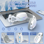 TAI NGHE ATTACK SHARK L90 ULTRA LIGHT MULTI MODES TRẮNG