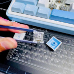 BÀN PHÍM CƠ AULA F75 GLACIER BLUE LEOBOG REAPER SWITCH