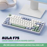 BÀN PHÍM CƠ AULA F75 CEDAR GREEN LEOBOG REAPER SWITCH
