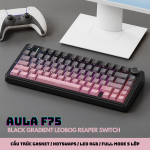 BÀN PHÍM CƠ AULA F75 STRAWBERRY GRADIENT LEOBOG REAPER SWITCH