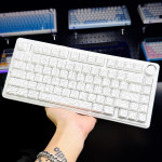 BÀN PHÍM CƠ AULA F75 WHITE CONTOUR LEOBOG VECTOR STAR SWITCH