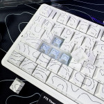 BÀN PHÍM CƠ AULA F75 WHITE CONTOUR LEOBOG VECTOR STAR SWITCH
