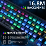 BÀN PHÍM CƠ ATTACK SHARK X65HE 8K BLACK WOB MAGNETIC AMBER SWITCH