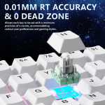 BÀN PHÍM CƠ ATTACK SHARK X65HE 8K BLACK WOB MAGNETIC AMBER SWITCH