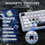 BÀN PHÍM CƠ ATTACK SHARK X65HE 8K BLACK WOB MAGNETIC AMBER SWITCH