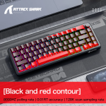 BÀN PHÍM CƠ ATTACK SHARK X65HE PRO MULTI MODES 8K BLACK RED CONTOUR MAGNETIC AMBER SWITCH