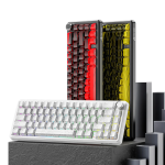 BÀN PHÍM CƠ ATTACK SHARK X65HE PRO MULTI MODES 8K WHITE CONTOUR MAGNETIC AMBER SWITCH