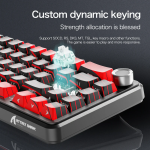 BÀN PHÍM CƠ ATTACK SHARK X65HE PRO MULTI MODES 8K BLACK YELLOW CONTOUR MAGNETIC AMBER SWITCH