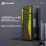 BÀN PHÍM CƠ ATTACK SHARK X65HE PRO MULTI MODES 8K BLACK YELLOW CONTOUR MAGNETIC AMBER SWITCH
