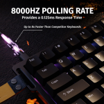 BÀN PHÍM CƠ ATTACK SHARK X68HE 8K BLACK MAGNETIC AMBER SWITCH