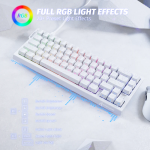 BÀN PHÍM CƠ ATTACK SHARK X68HE 8K WHITE CONTOUR MAGNETIC AMBER SWITCH