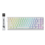 BÀN PHÍM CƠ ATTACK SHARK X68HE 8K WHITE CONTOUR MAGNETIC AMBER SWITCH