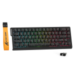 BÀN PHÍM CƠ ATTACK SHARK X68HE PRO MULTI MODES 8K BLACK CONTOUR MAGNETIC AMBER SWITCH