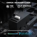 CHUỘT ATTACK SHARK R5 ULTRA CARBON 8K MULTI MODES BLACK (PAW3950MAX/39G)