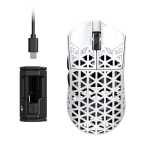 CHUỘT ATTACK SHARK R5 ULTRA CARBON 8K MULTI MODES WHITE (PAW3950MAX/39G)