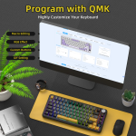 BÀN PHÍM CƠ ATTACK SHARK X85 PRO MULTI MODES STAR BLACK STRAWBERRY SWITCH