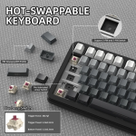 BÀN PHÍM CƠ ATTACK SHARK X85 PRO MULTI MODES POLAR DAY STRAWBERRY SWITCH