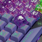 BÀN PHÍM CƠ ATTACK SHARK X85 PRO MULTI MODES PC X PBT ENGRAVED EVANGELION UNIT-01 VERSION 1 STRAWBERRY SWITCH