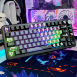 BÀN PHÍM CƠ ATTACK SHARK X85 PRO MULTI MODES PC X PBT ENGRAVED EVANGELION UNIT-01 VERSION 1 STRAWBERRY SWITCH