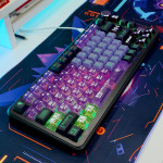 BÀN PHÍM CƠ ATTACK SHARK X85 PRO MULTI MODES PC X PBT ENGRAVED EVANGELION UNIT-01 VERSION 2 STRAWBERRY SWITCH