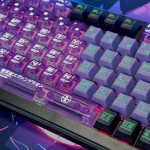 BÀN PHÍM CƠ ATTACK SHARK X85 PRO MULTI MODES PC X PBT ENGRAVED EVANGELION UNIT-01 VERSION 2 STRAWBERRY SWITCH