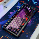 BÀN PHÍM CƠ ATTACK SHARK X85 PRO MULTI MODES PC X PBT ENGRAVED GENGAR VERSION 1 STRAWBERRY SWITCH