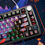 BÀN PHÍM CƠ ATTACK SHARK X85 PRO MULTI MODES PC X PBT ENGRAVED GENGAR VERSION 1 STRAWBERRY SWITCH