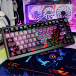 BÀN PHÍM CƠ ATTACK SHARK X85 PRO MULTI MODES PC X PBT ENGRAVED GENGAR VERSION 1 STRAWBERRY SWITCH