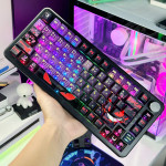 BÀN PHÍM CƠ ATTACK SHARK X85 PRO MULTI MODES PC X PBT ENGRAVED GENGAR VERSION 2 STRAWBERRY SWITCH