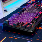 BÀN PHÍM CƠ ATTACK SHARK X85 PRO MULTI MODES PC X PBT ENGRAVED GENGAR VERSION 2 STRAWBERRY SWITCH