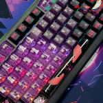 BÀN PHÍM CƠ ATTACK SHARK X85 PRO MULTI MODES PC X PBT ENGRAVED GENGAR VERSION 2 STRAWBERRY SWITCH