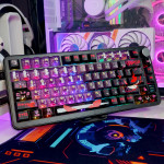 BÀN PHÍM CƠ ATTACK SHARK X85 PRO MULTI MODES PC X PBT ENGRAVED GENGAR VERSION 2 STRAWBERRY SWITCH