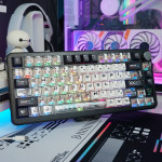 BÀN PHÍM CƠ ATTACK SHARK X85 PRO MULTI MODES PC X PBT ENGRAVED STREAM X VERSION 2 STRAWBERRY SWITCH