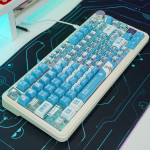 BÀN PHÍM CƠ ATTACK SHARK X85 PRO MULTI MODES PC X PBT ENGRAVED AYANAMI REI VERSION 1 STRAWBERRY SWITCH