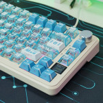 BÀN PHÍM CƠ ATTACK SHARK X85 PRO MULTI MODES PC X PBT ENGRAVED AYANAMI REI VERSION 1 STRAWBERRY SWITCH