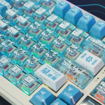 BÀN PHÍM CƠ ATTACK SHARK X85 PRO MULTI MODES PC X PBT ENGRAVED AYANAMI REI VERSION 1 STRAWBERRY SWITCH