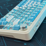 BÀN PHÍM CƠ ATTACK SHARK X85 PRO MULTI MODES PC X PBT ENGRAVED AYANAMI REI VERSION 1 STRAWBERRY SWITCH