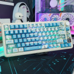 BÀN PHÍM CƠ ATTACK SHARK X85 PRO MULTI MODES PC X PBT ENGRAVED AYANAMI REI VERSION 1 STRAWBERRY SWITCH
