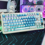 BÀN PHÍM CƠ ATTACK SHARK X85 PRO MULTI MODES PC X PBT ENGRAVED AYANAMI REI VERSION 2 STRAWBERRY SWITCH