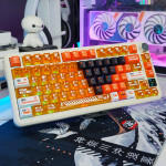 BÀN PHÍM CƠ ATTACK SHARK X85 PRO MULTI MODES PC X PBT ENGRAVED WANDERING PLAN VERSION 2 STRAWBERRY SWITCH