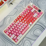 BÀN PHÍM CƠ ATTACK SHARK X85 PRO MULTI MODES PC X PBT ENGRAVED MARI MAKINAMI VERSION 1 STRAWBERRY SWITCH
