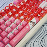 BÀN PHÍM CƠ ATTACK SHARK X85 PRO MULTI MODES PC X PBT ENGRAVED MARI MAKINAMI VERSION 1 STRAWBERRY SWITCH