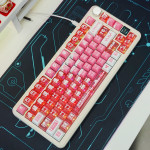 BÀN PHÍM CƠ ATTACK SHARK X85 PRO MULTI MODES PC X PBT ENGRAVED MARI MAKINAMI VERSION 2 STRAWBERRY SWITCH