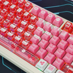 BÀN PHÍM CƠ ATTACK SHARK X85 PRO MULTI MODES PC X PBT ENGRAVED MARI MAKINAMI VERSION 2 STRAWBERRY SWITCH