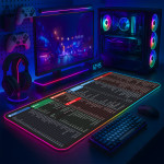 LÓT CHUỘT LED RGB 80×30 FULL ĐEN