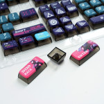 BỘ KEYCAP PUDDING SIDE TRANSPARENT ROBOT BUNNY (PBT/SAX PROFILE/125 PHÍM)