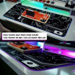 LÓT CHUỘT LED RGB 80×30 GAME PAD BLACK ASTRONUAT