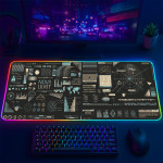 LÓT CHUỘT LED RGB 80×30 GAME PAD BLACK ASTRONUAT